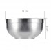 304 Stainless Steel Bowl Double Layer Insulated Bowl Set 13cm - 10 PCS